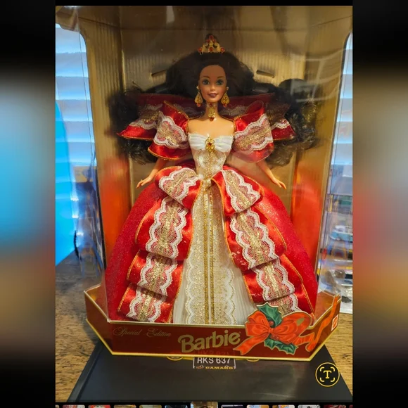 Barbie | Other | 997 Barbie Special Edition In Red And Gold Dress | Poshmark